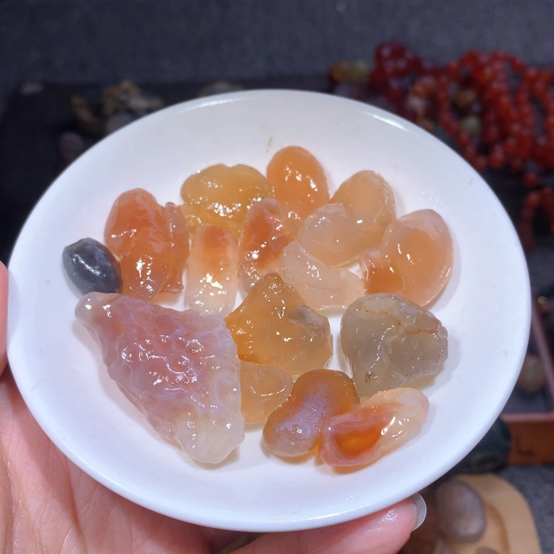 玛瑙/玉髓珠宝半成品未镶嵌竹*肆