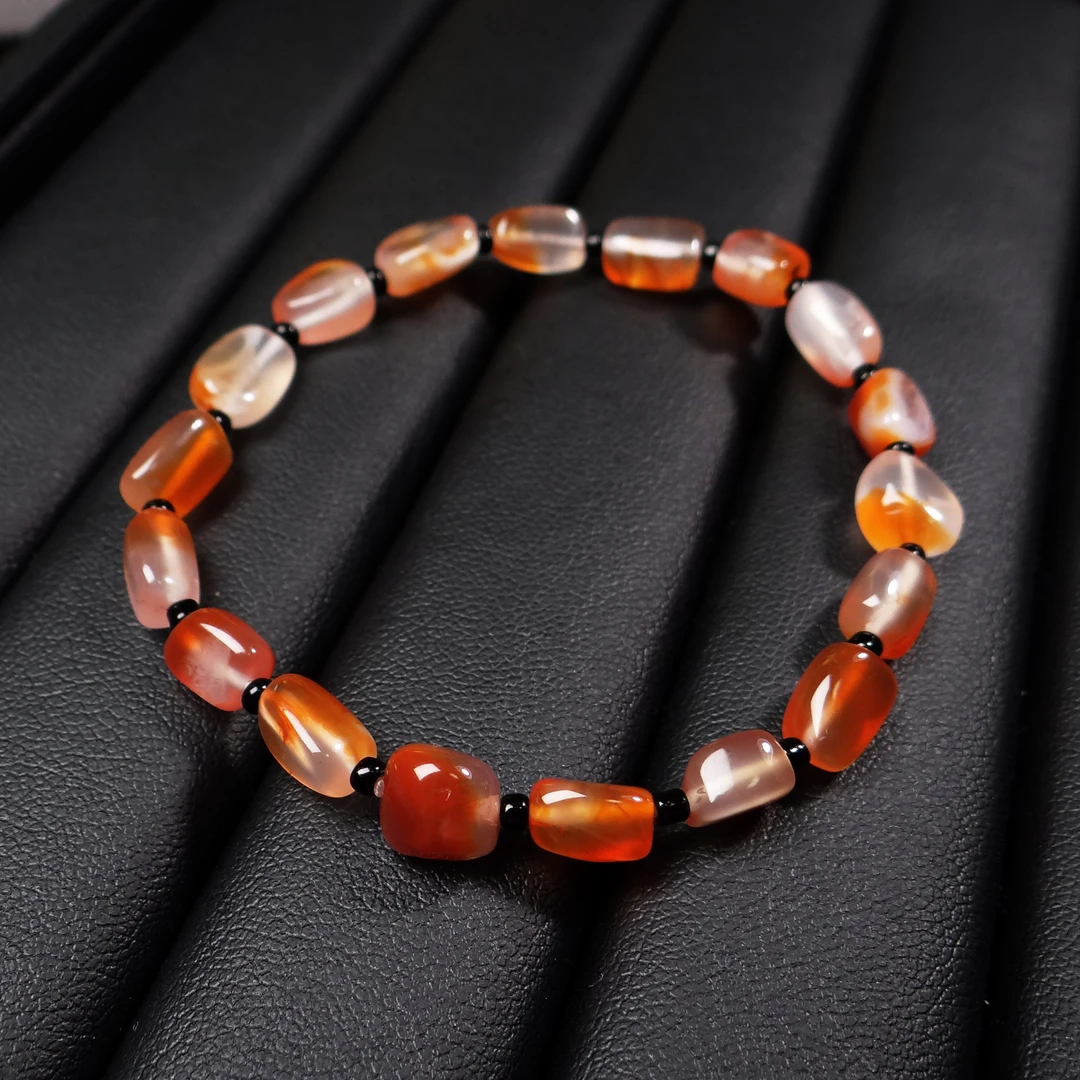 保山南红冰飘女款时尚随形手串女士气质单圈玉手串