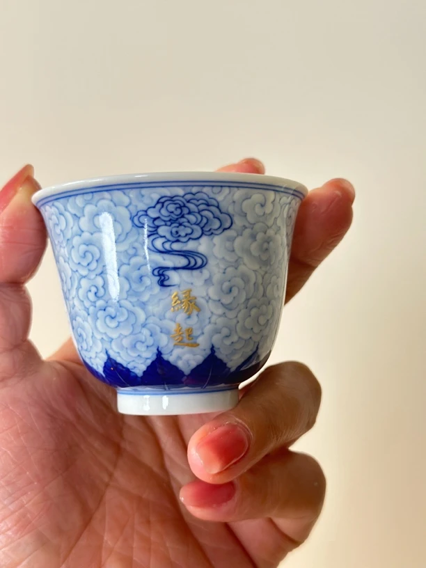 妙色青花缘起铃铛杯复古家用