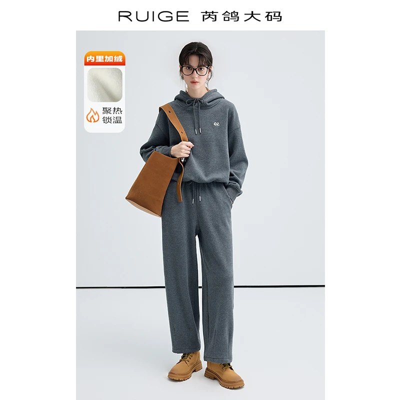 【福利款】卫衣套装女秋冬一整套ootd穿搭深秋穿搭高级感胖mm女装