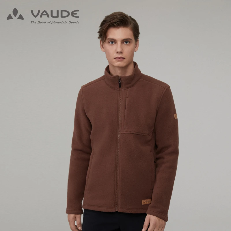 德国VAUDE 秋冬户外保暖立领抓绒衣男款舒适防寒外套VG2042103