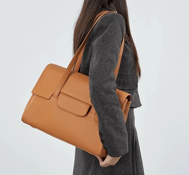 高质感托特包2024新款时尚百搭轻奢小众单肩斜挎手提通勤女包5532