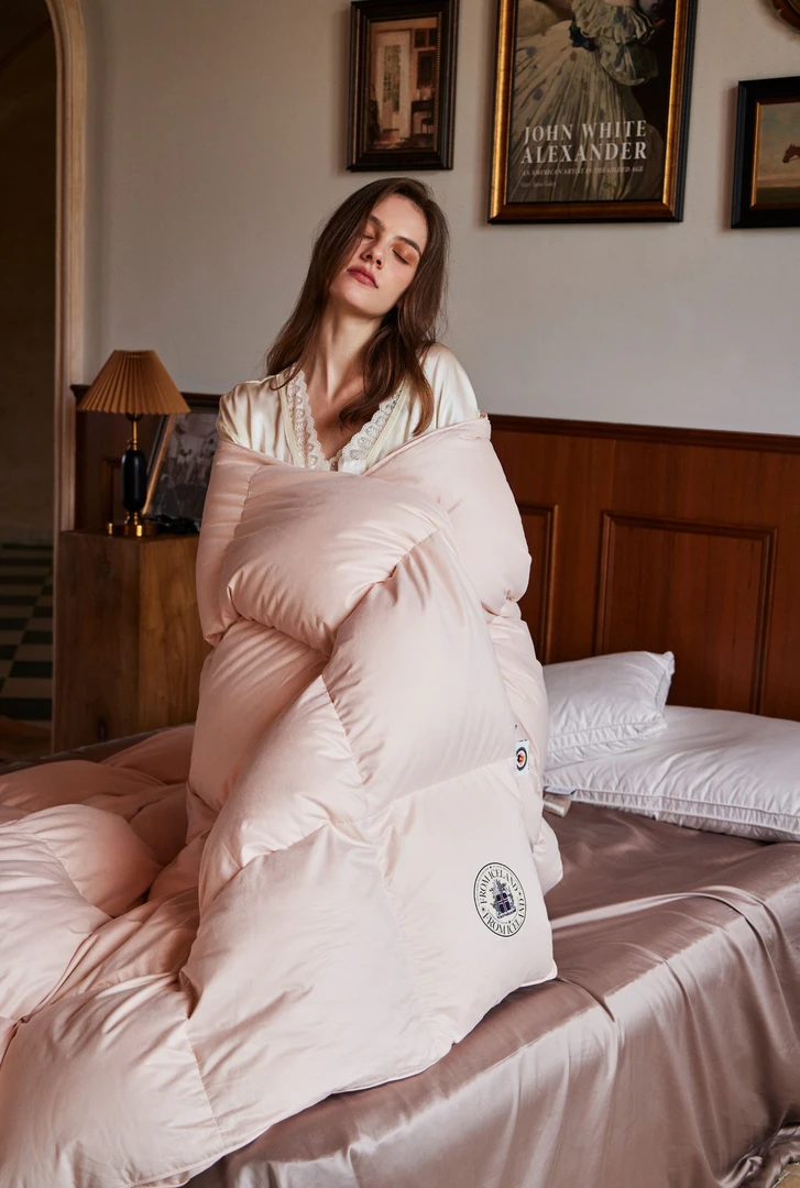 NICE（极光鹅绒被）95白鹅绒被双人被春秋冬被保暖高档