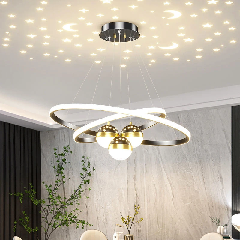 新款满天星创意客厅吊灯北欧餐厅吊灯现代简约灯饰网红轻奢灯具