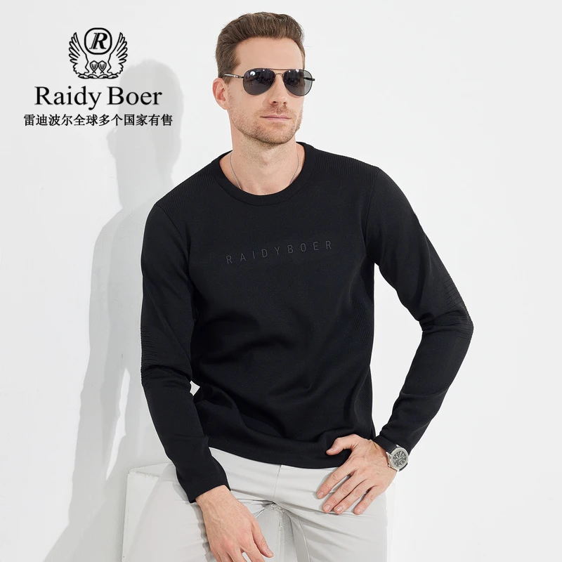 【商务户外】Raidy Boer/雷迪波尔弹力运动针织长袖T恤男 6365-70