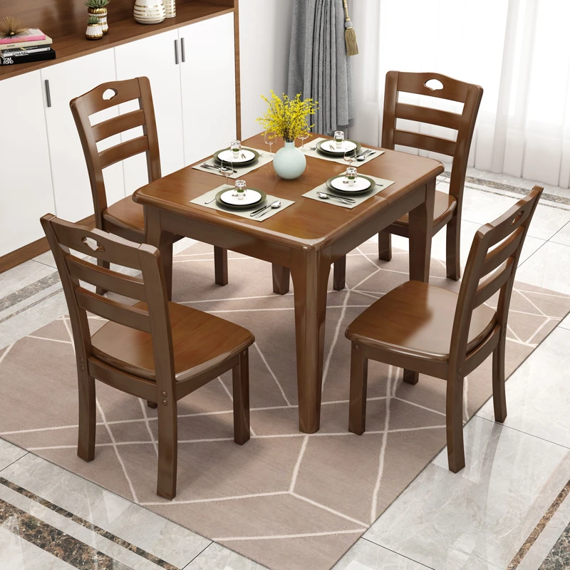 两用正方形可伸缩四方桌饭桌子吃饭桌家用简约家用简约