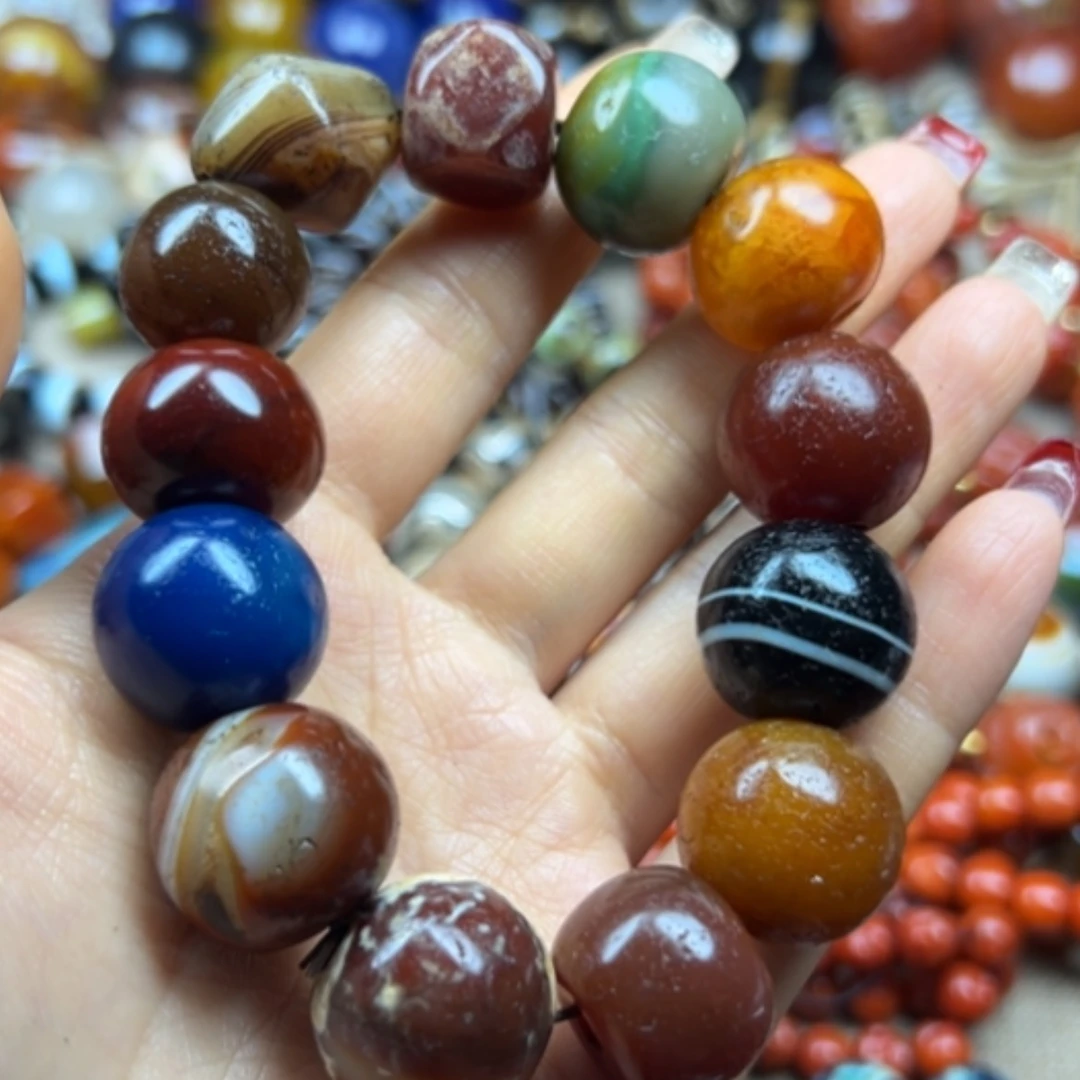 【闪购商品】玛瑙/玉髓颈饰未镶嵌重**鼓