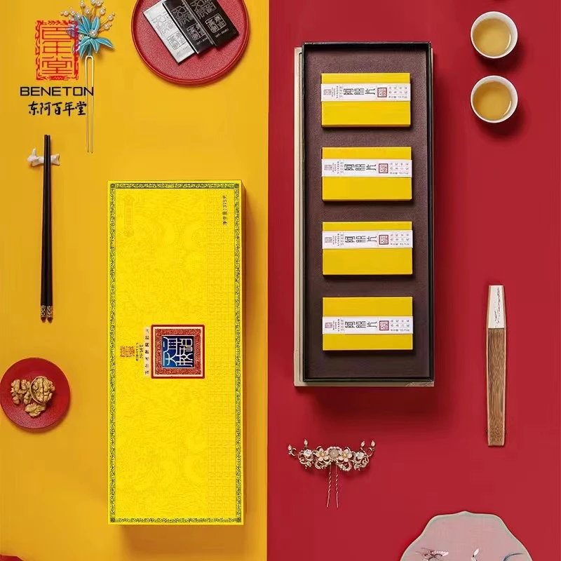 百年堂东阿源头工厂 血珀阿胶块礼盒典藏版375g/提