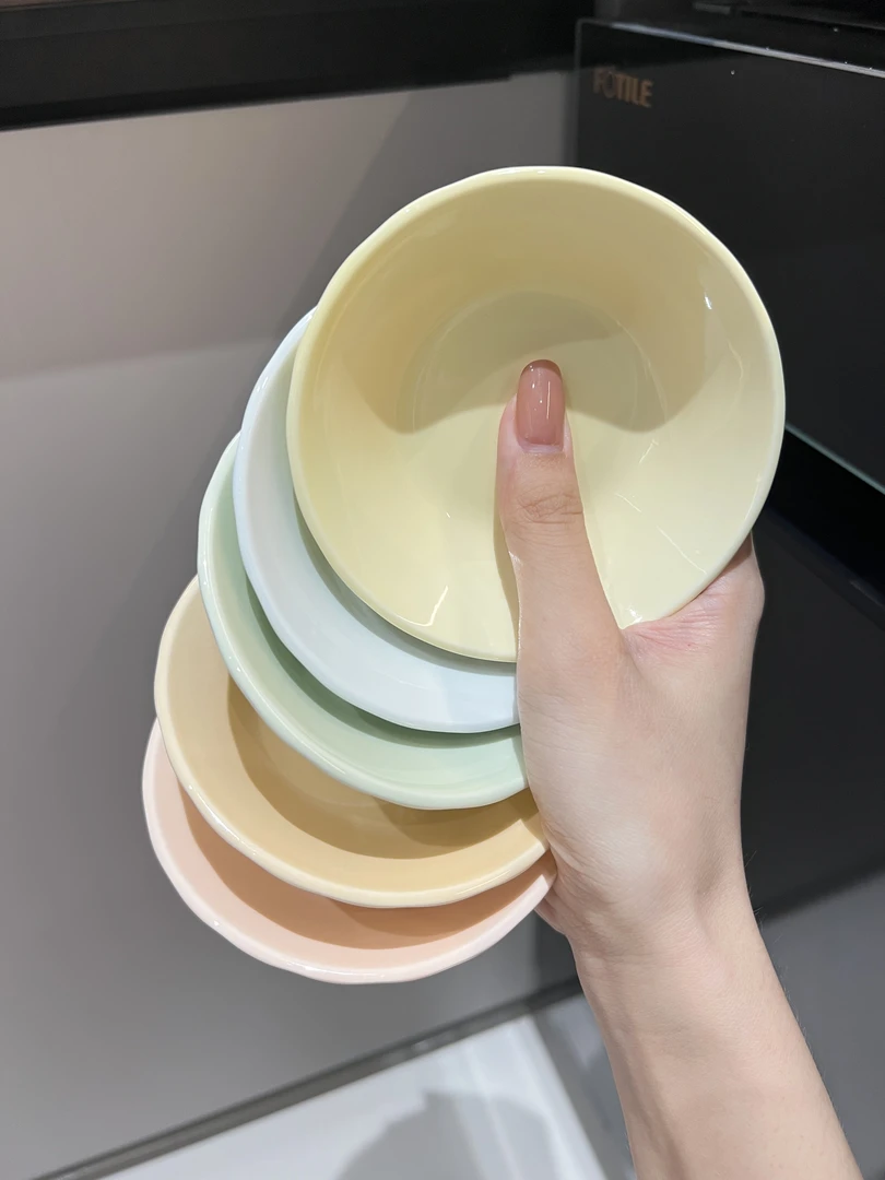 冰淇淋调调 五色碟子～3.8英寸调料碟 酱料碟 陶瓷釉下彩瓷盘