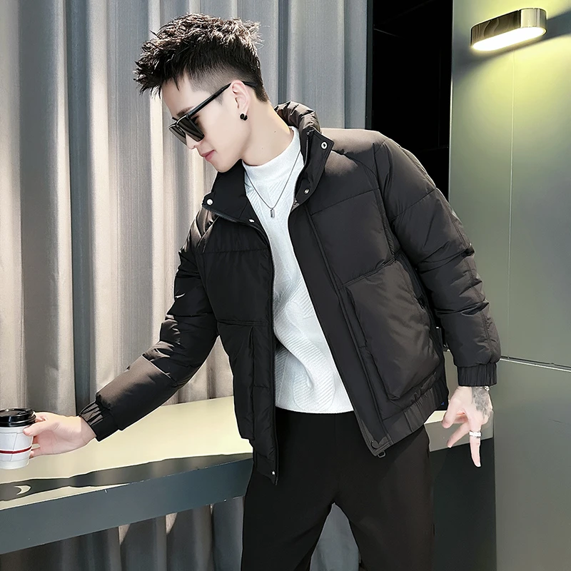 冬季2025新款潮流痞帅立领棉衣外套男装时尚保暖加厚棉服休闲棉袄