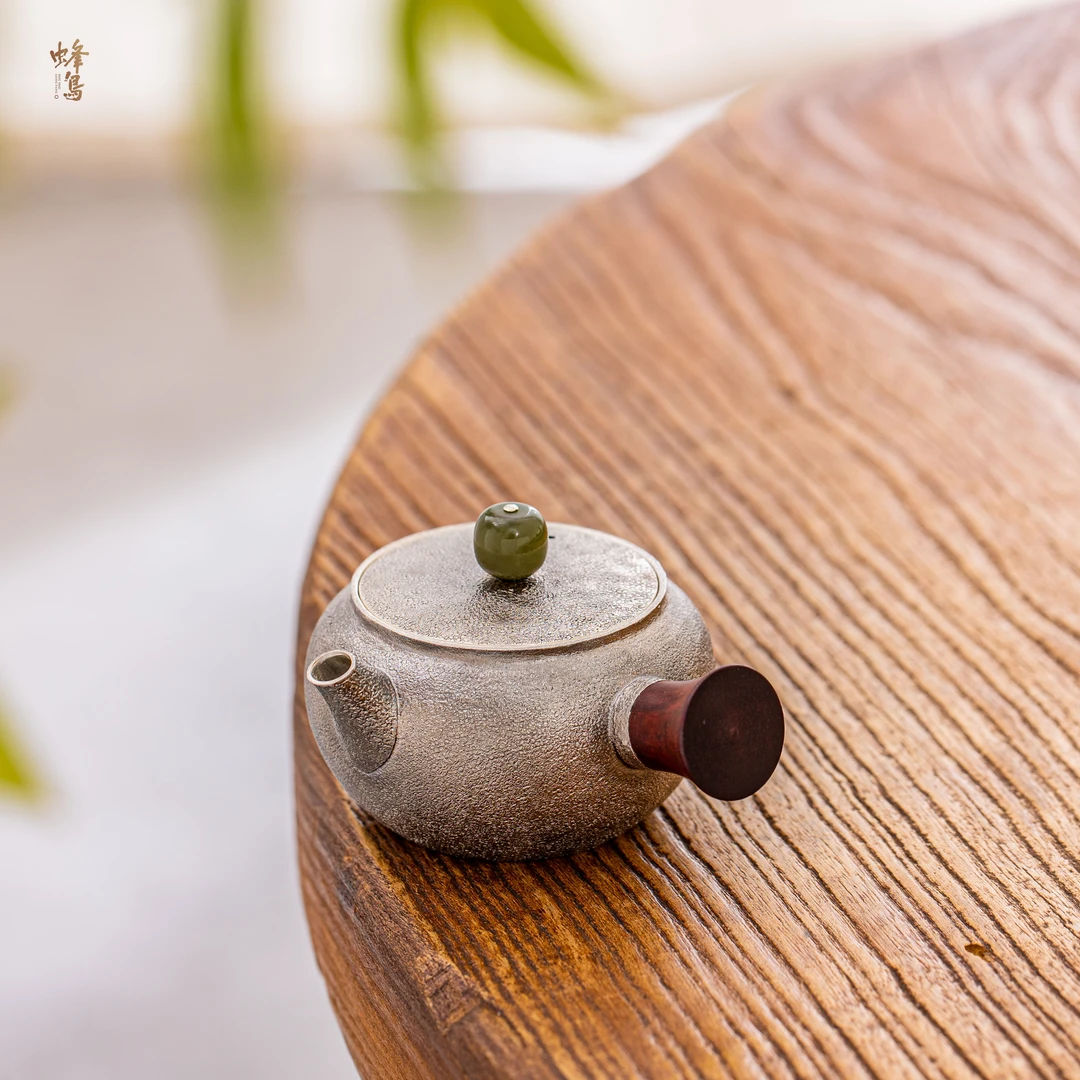 蜂鸟工坊 名匠优选 木把麻纹小侧把壶 MJYXA3029