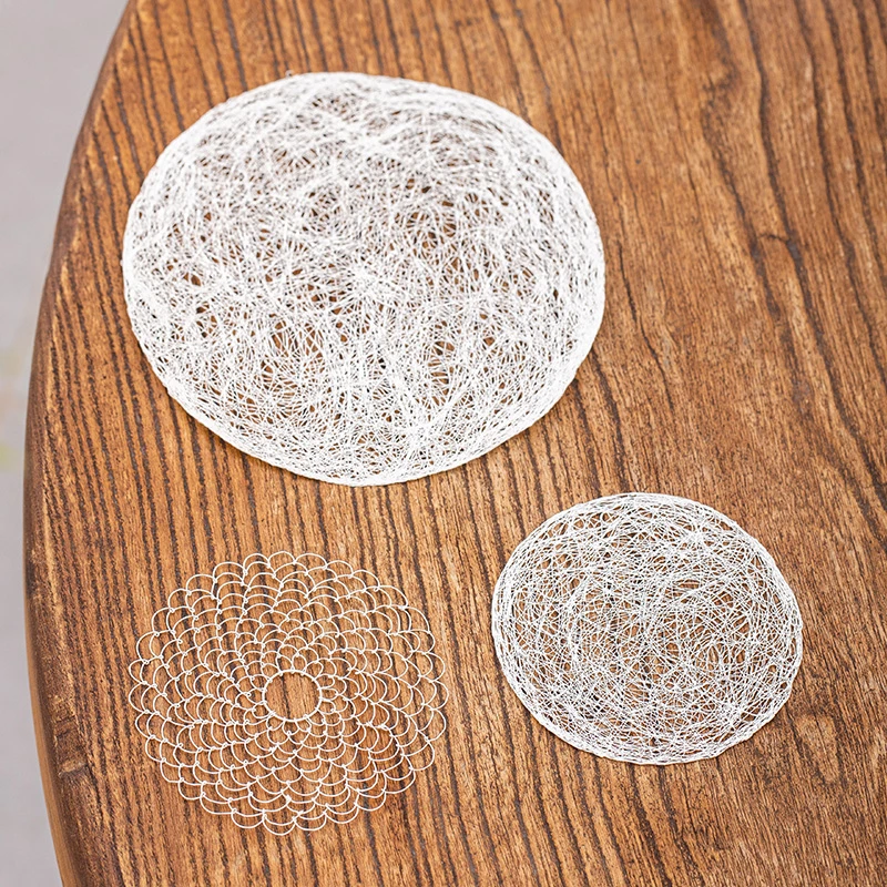 蜂鸟工坊文创系列创意银丝瓜烙杯垫隔热垫壶垫（小号）WCYP220