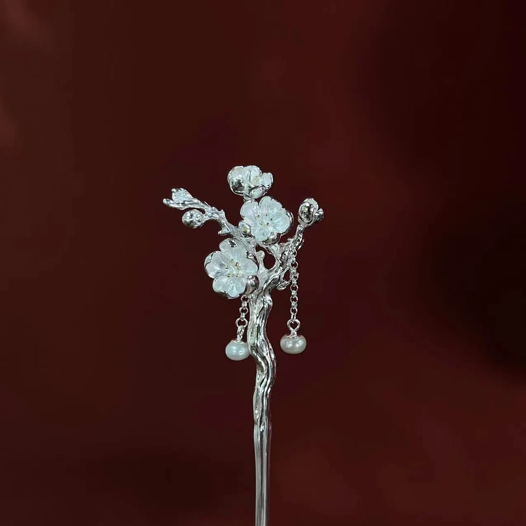 银壶大魔王银器梅花发簪 YZXH0504