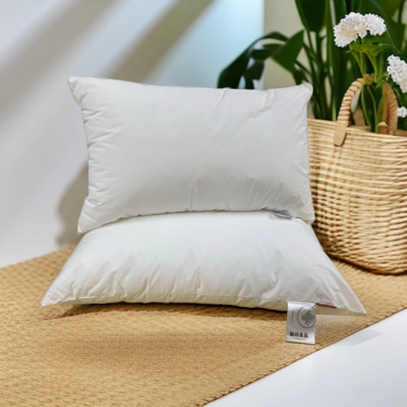 品牌尾货纯棉枕芯单人超柔防螨透气柔软成人抑菌学生