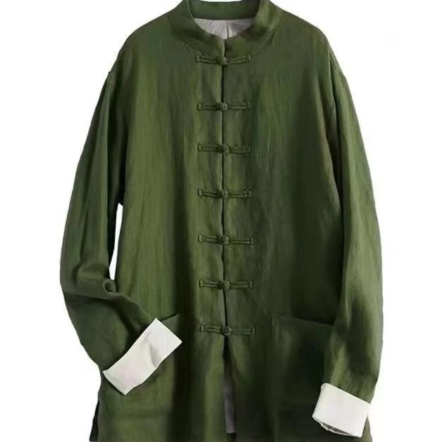 蒙鲤国风男士670款复古春秋季外套立领中式中国风上衣服装古风