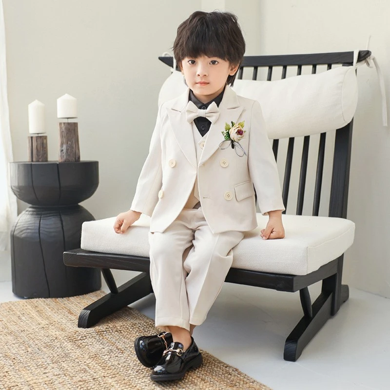 儿童结婚花童参加婚礼男孩礼服伴童男童西装套装宝宝西服王子服装