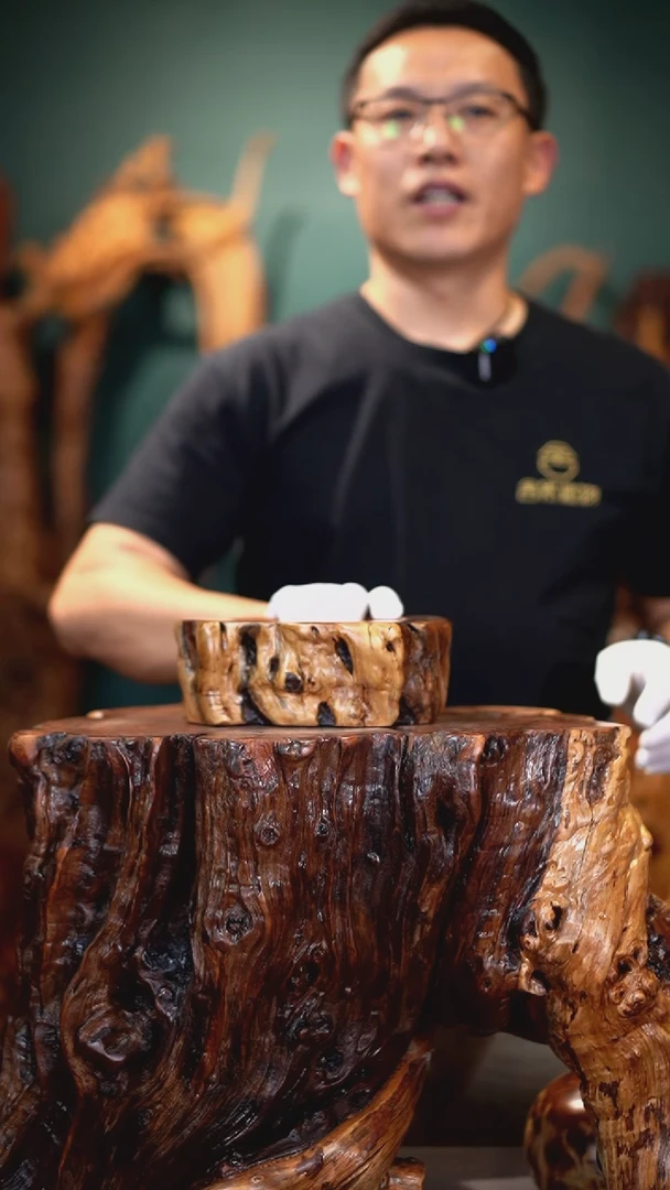 【闪购商品】枣木雷击枣木烟灰缸