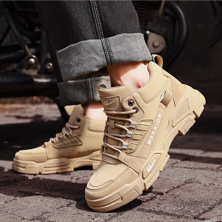 回力工装鞋男款2025秋季新款休闲运动户外登山鞋子男士工作鞋0714