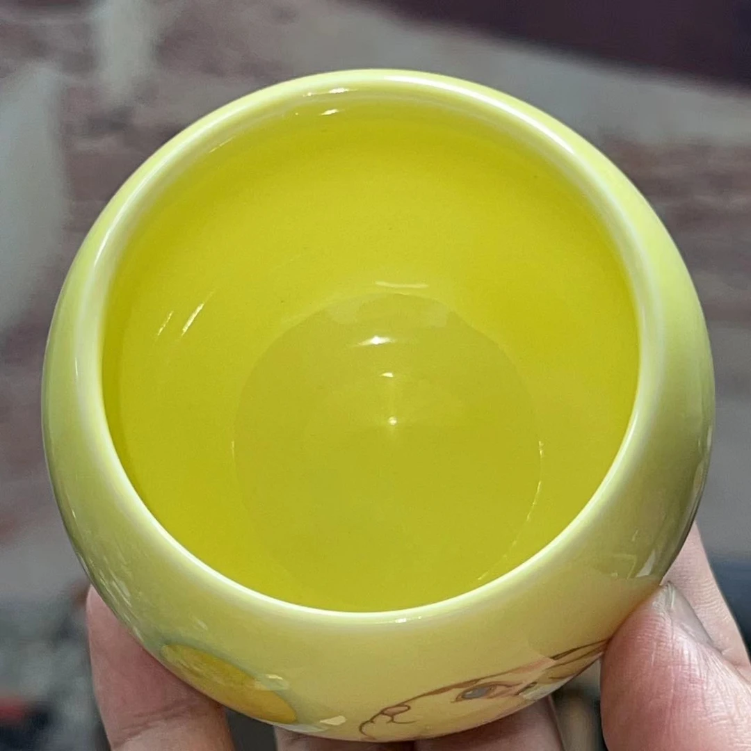 玉兔望月手工茶杯陶瓷主人杯A