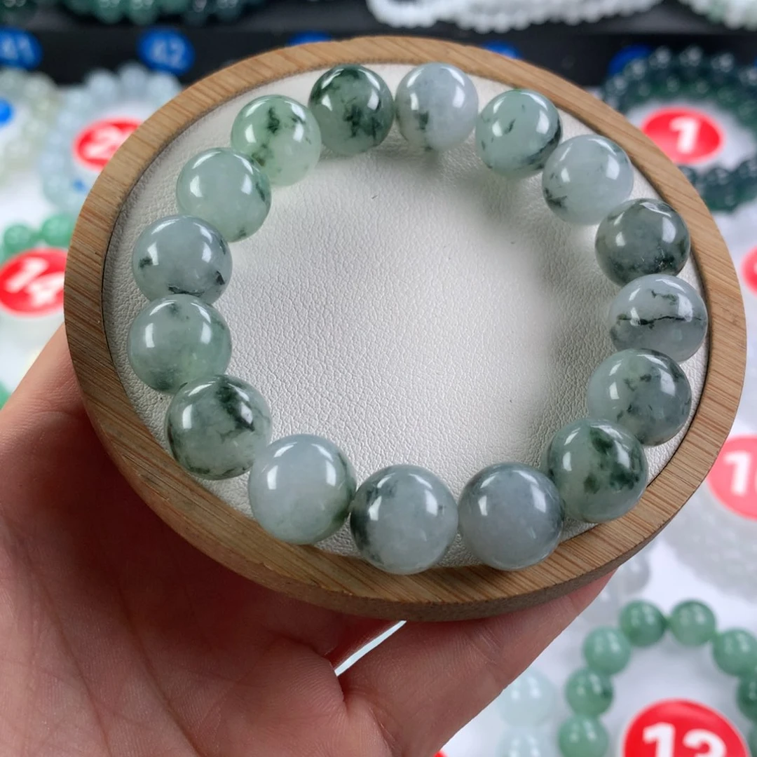 翡翠手链未镶嵌卡12.9