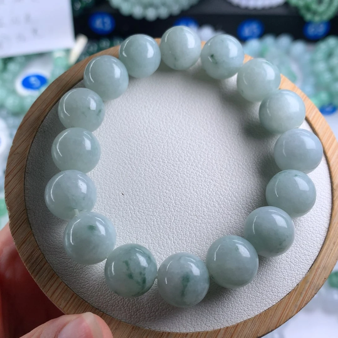 翡翠手串未镶嵌卡13