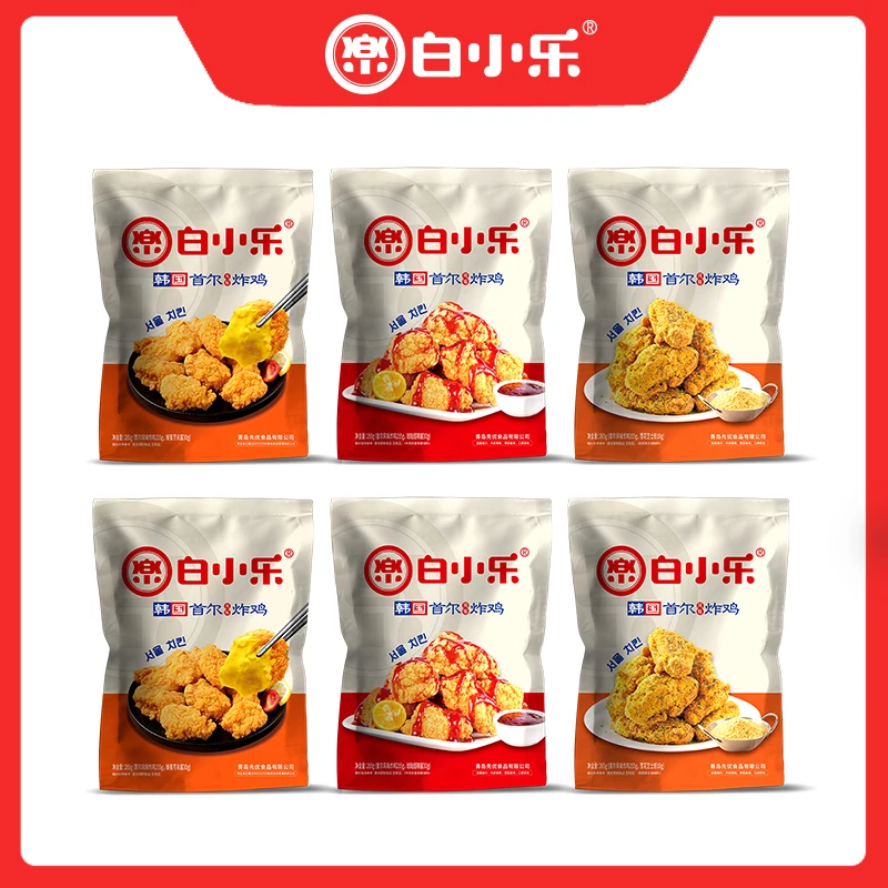 白小乐新口味组合韩国首尔炸鸡劲脆韩式炸鸡255g（255g+30g酱）*6袋