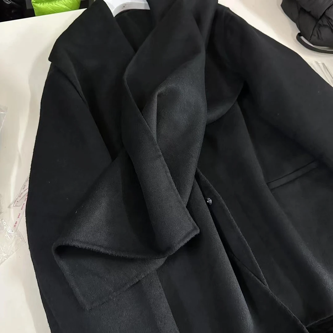 女士秋冬季中长款围巾领气质大衣（偏大）