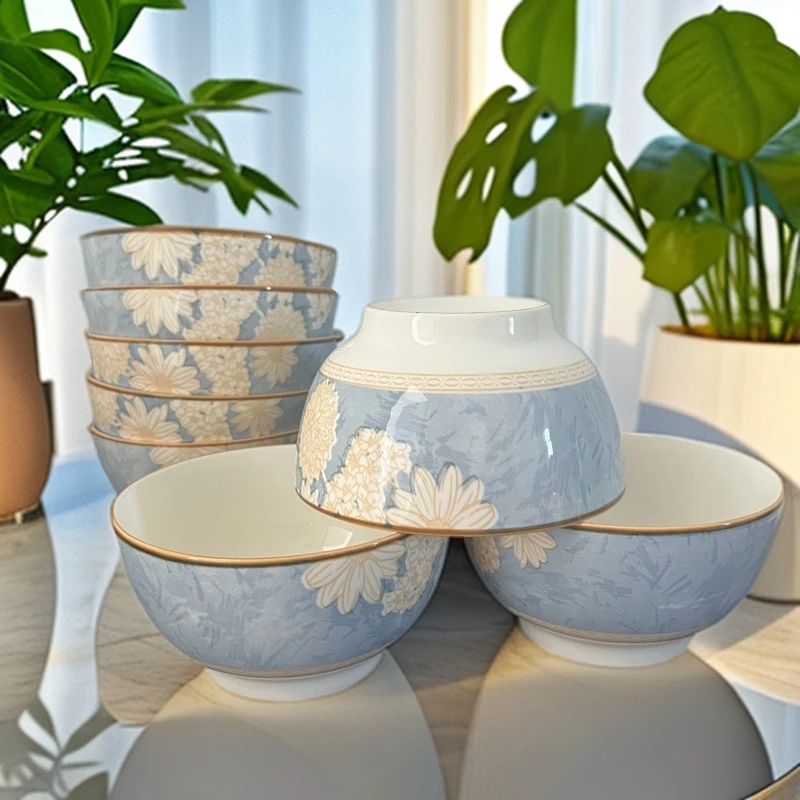 【新品福利】8只4.5英寸时光漫步米饭碗