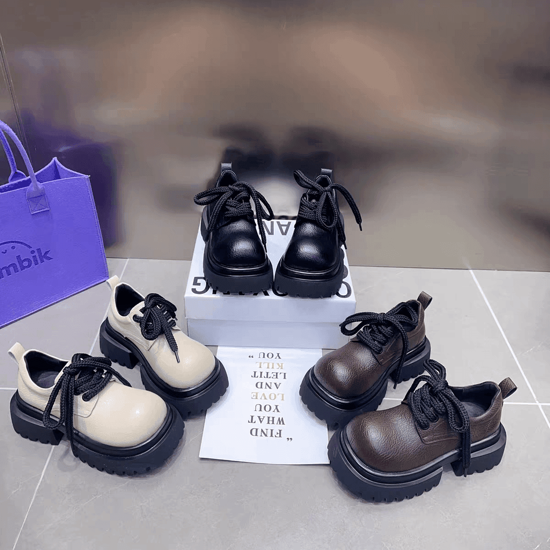 网面真皮夏季新款透气马丁靴小个子增高显瘦薄款休闲鞋马丁靴