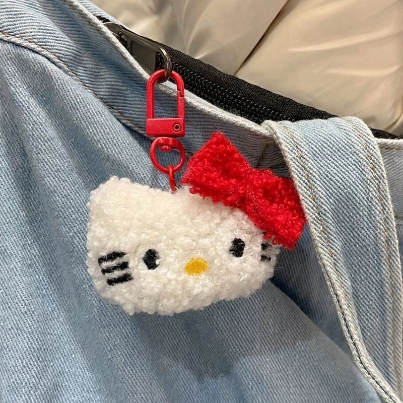 KT猫毛绒挂件少女包包毛绒小挂件创意玩偶礼品女生钥匙扣小众可爱