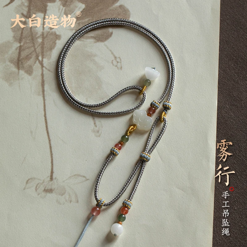 手工毛衣链多宝国风女款手工项链手工八宝罗盘编织挂件绳