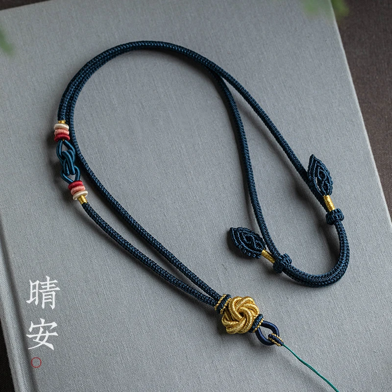 非金属布艺吊坠 非金属布艺挂脖高货绳子手工编织非金属布艺吊坠
