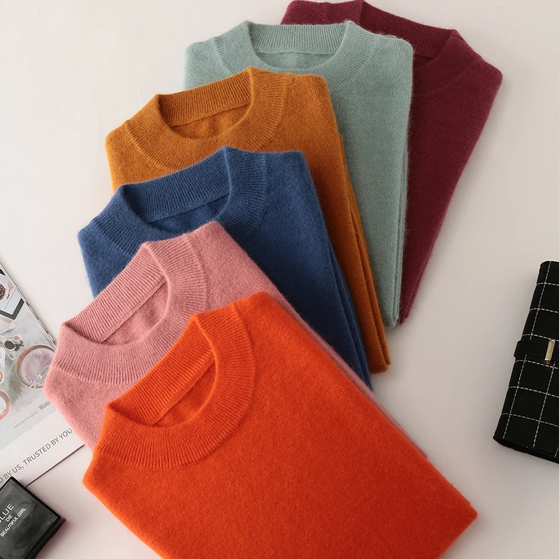 【401-500】甄选高品质长袖羊毛羊绒宠粉百搭套头加厚重工韩版毛衣