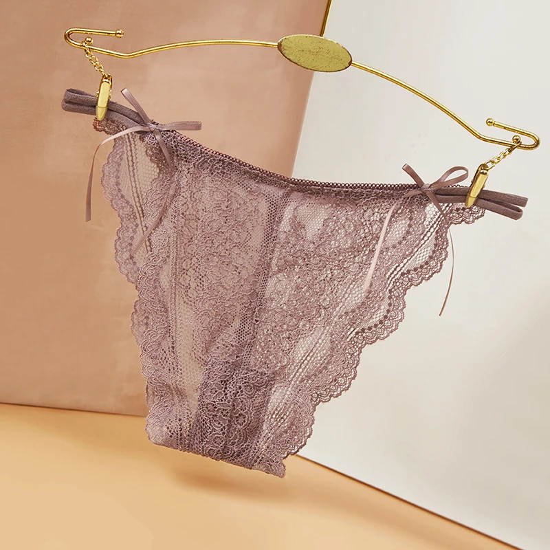 2024新款纯欲少女学生法式蕾丝女士性感内裤女低腰三角裤