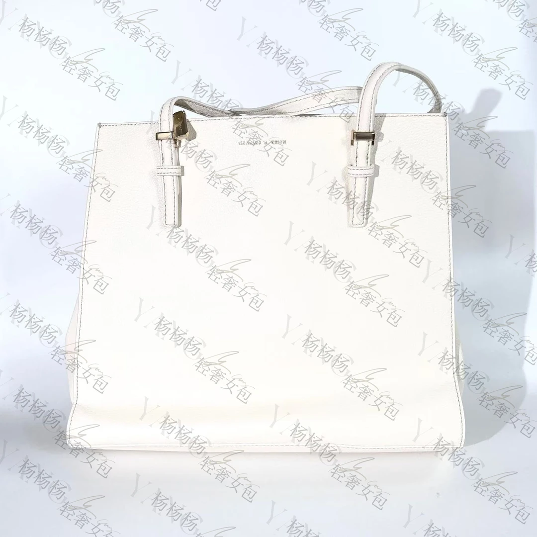 30781780-7奶白色XL通勤商务单肩托特包女士-杨灬（微瑕）