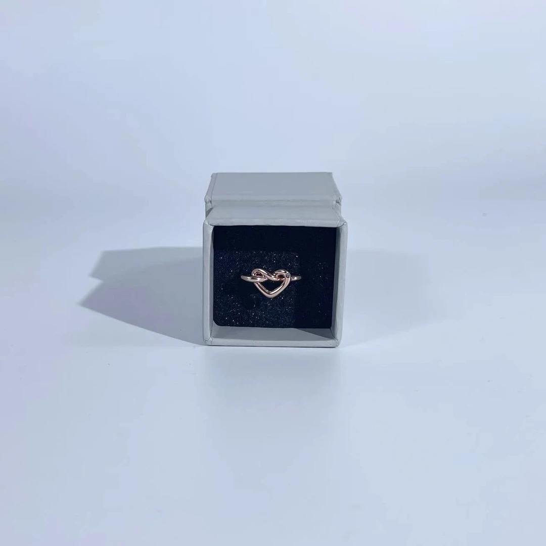 黄铜仿水晶戒指 32120300玫瑰金色S女士时尚戒指-杨灬