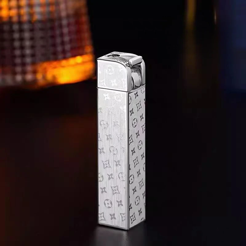 XF3007 银色老花方笔老花直冲打火机
