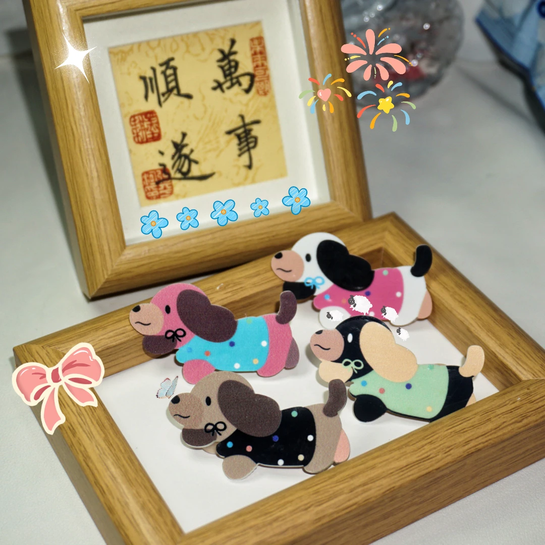 直播发夹 【许愿】主播代拆 卡通可爱 毛绒钩织发夹 手工创意