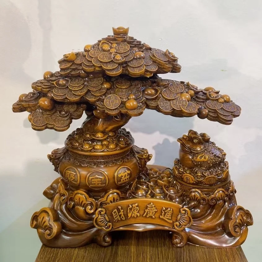 WY新款发米树中式家居摆件（长33高32）开业店铺装饰摆件