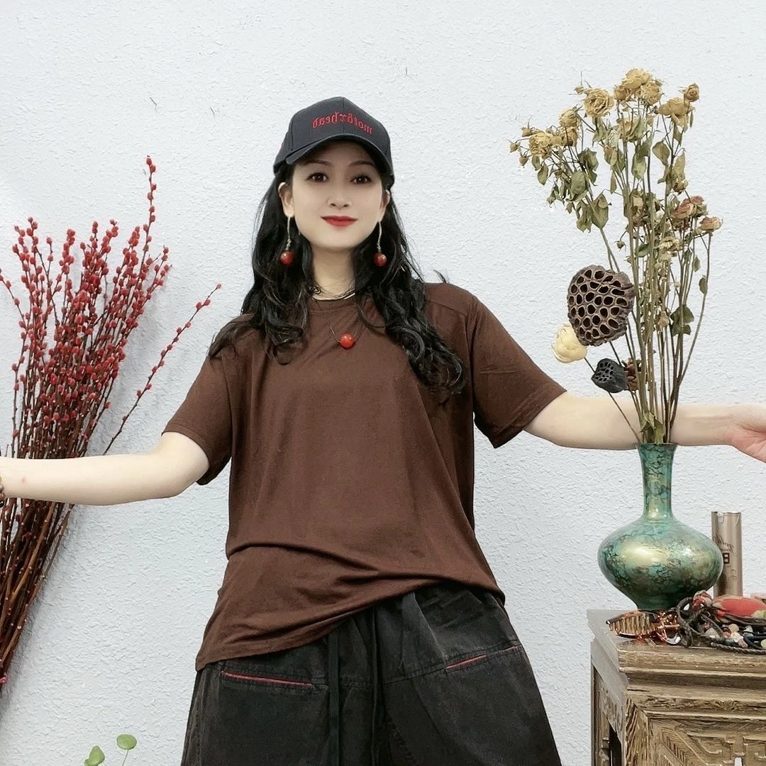 4006圆领光版上衣（长61胸围120-140