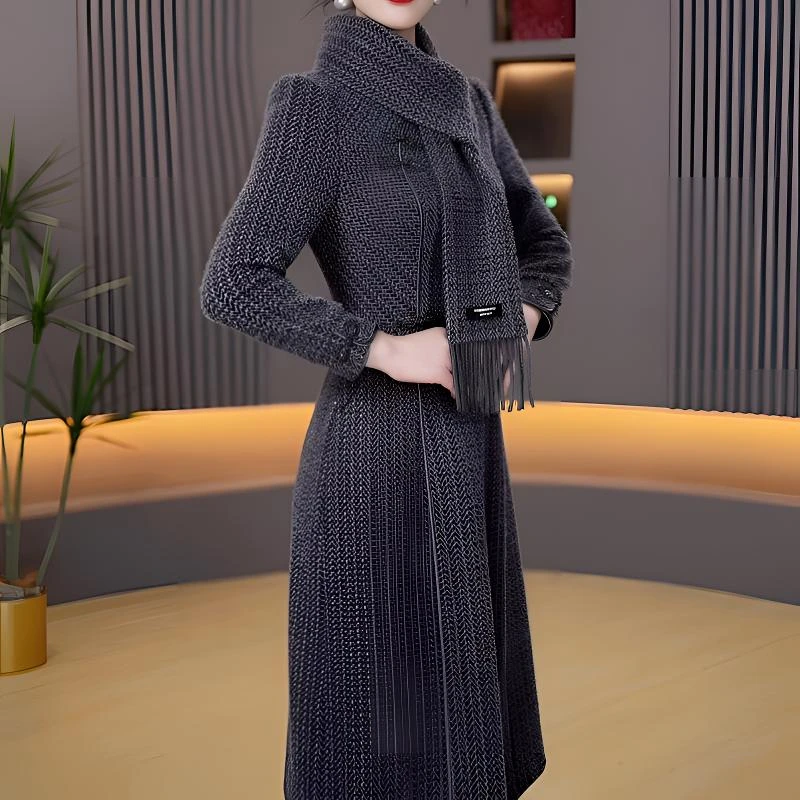 妈妈秋冬款穿搭新中式旗袍中老年时尚大气收腰修身显气质2024新款