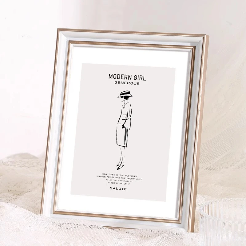 北欧简约相框摆台6寸7七八儿童像框照片画框定制A3a4挂墙装裱框架