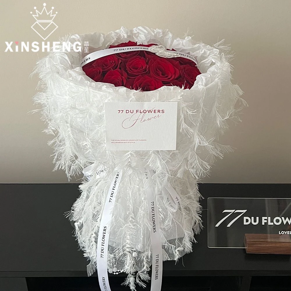 新款纱布惊鸿羽纱鲜花束包花纱手工玫瑰花艺礼物diy搭配包装材料