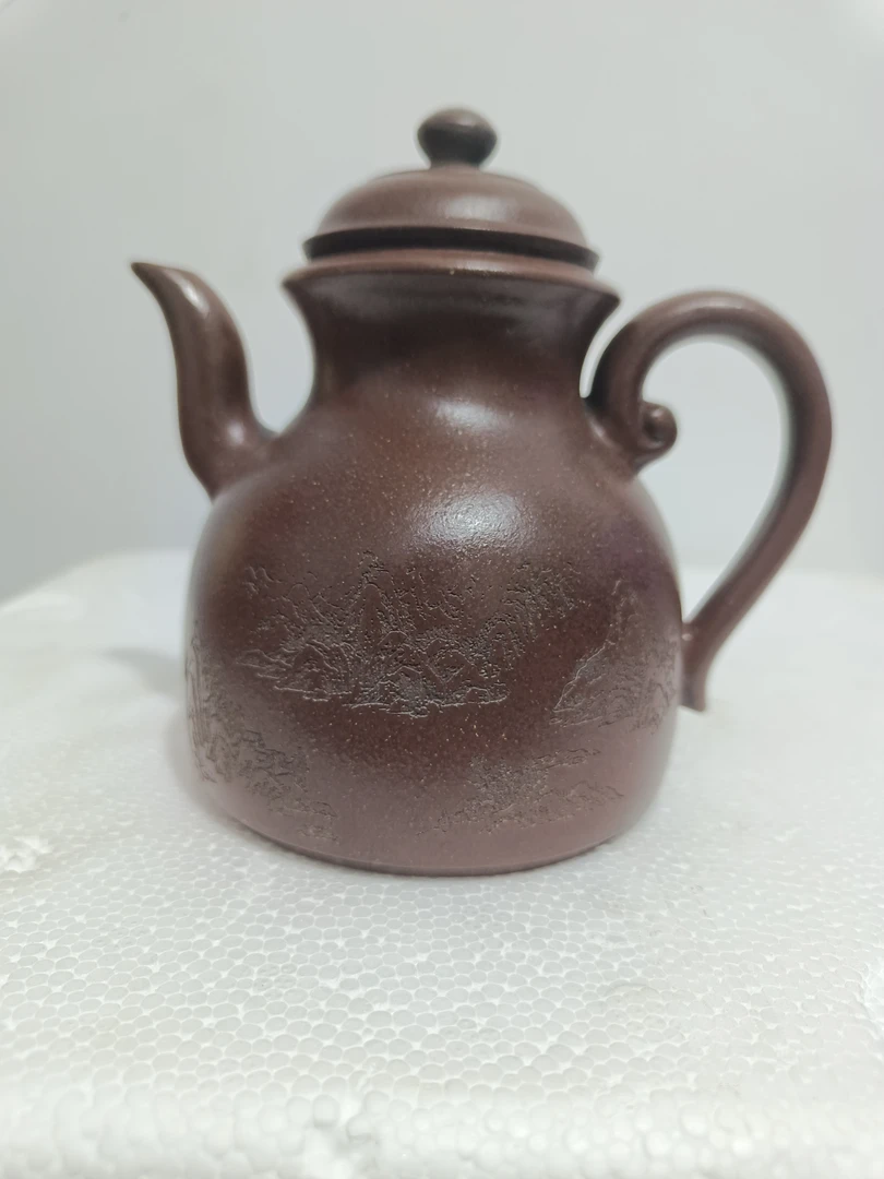 宜兴原矿紫砂珍藏老紫泥宫灯