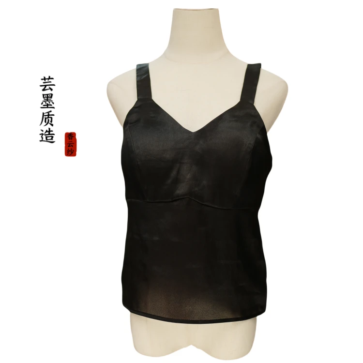 【芸墨质造】-美背系列 新款设计师款百搭黑色女士加杯垫款美背