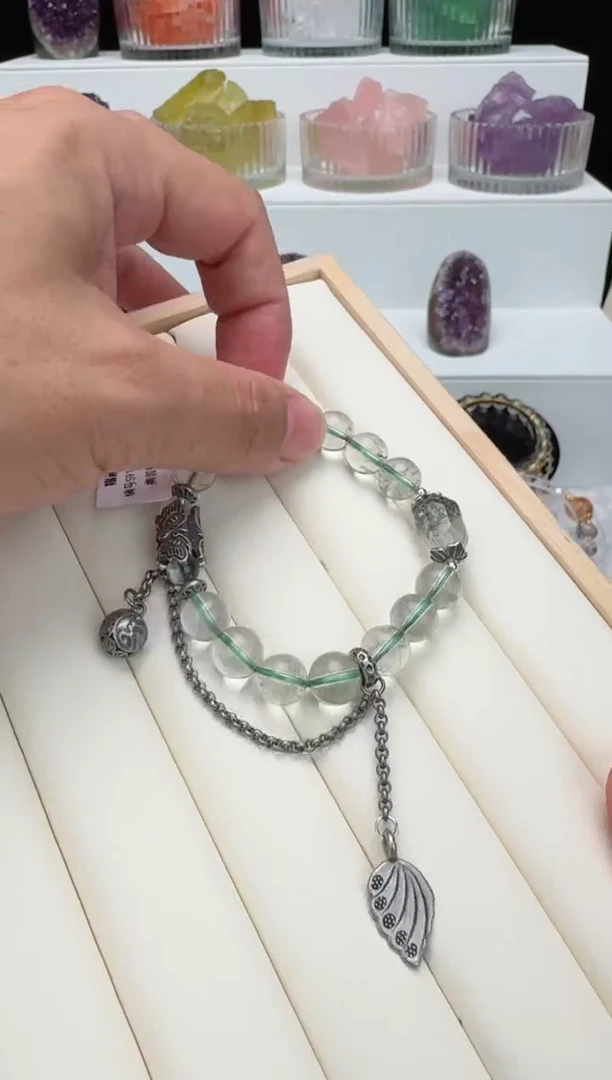 【闪购商品】水晶手串未镶嵌绿幽灵设计