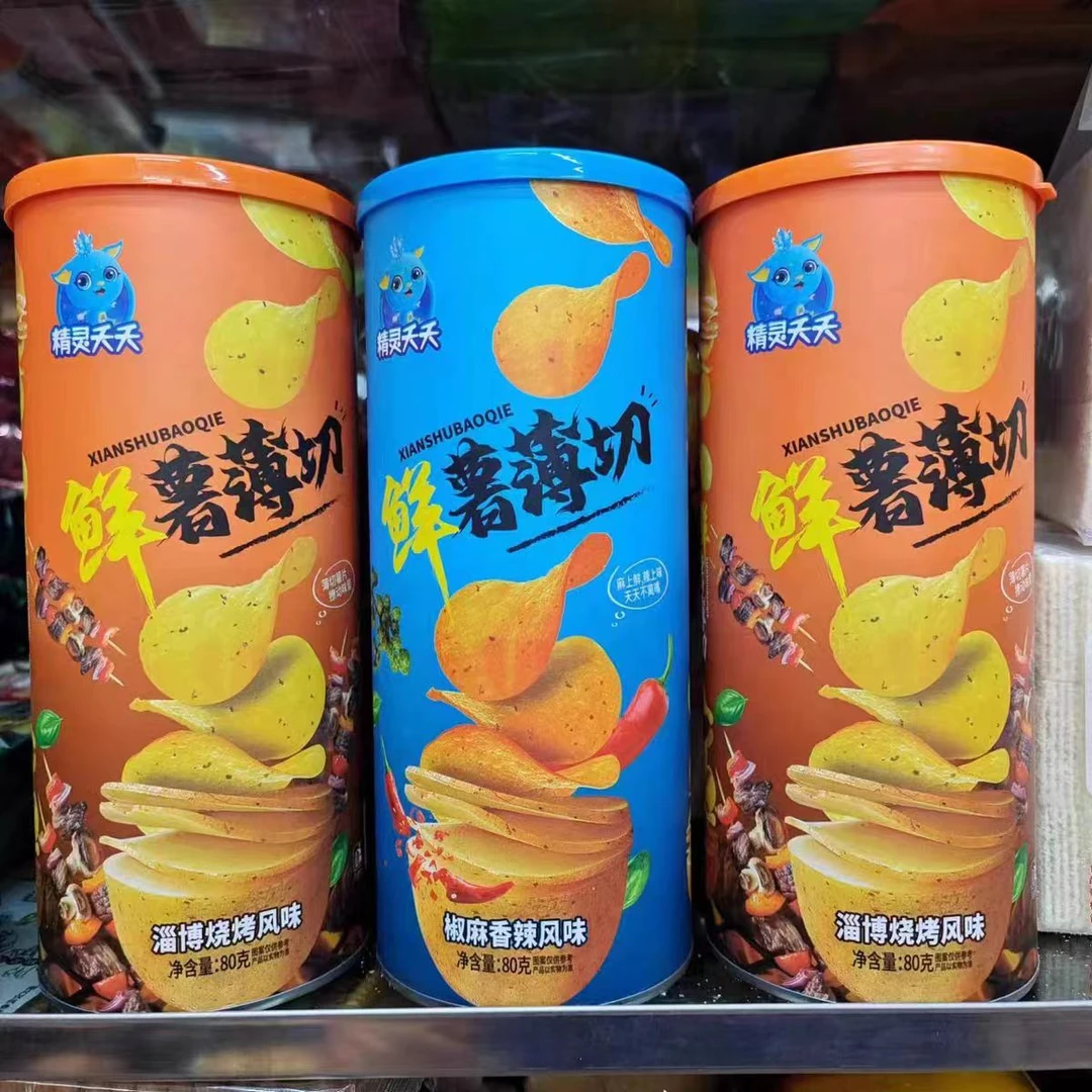 鲜薯薄切系列6.8元/罐80g 【西红柿，椒麻香辣，海苔口味任选】下单备注口味