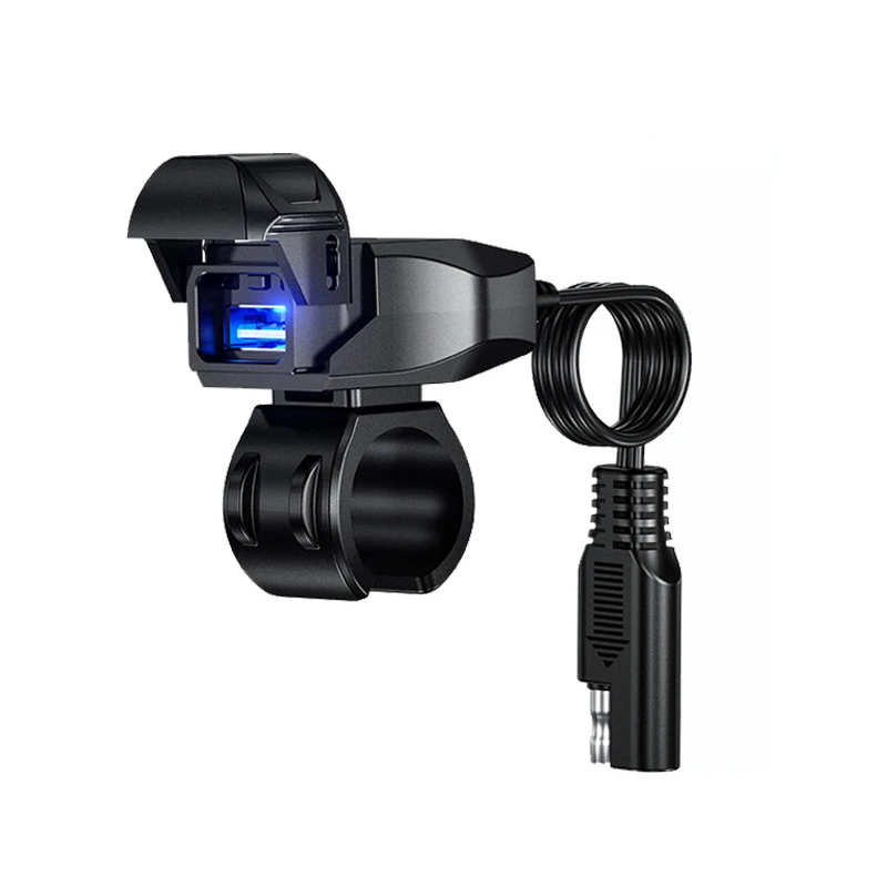 凯威格摩托车改装usb充电口加装手机充电器车充超级快充踏板防