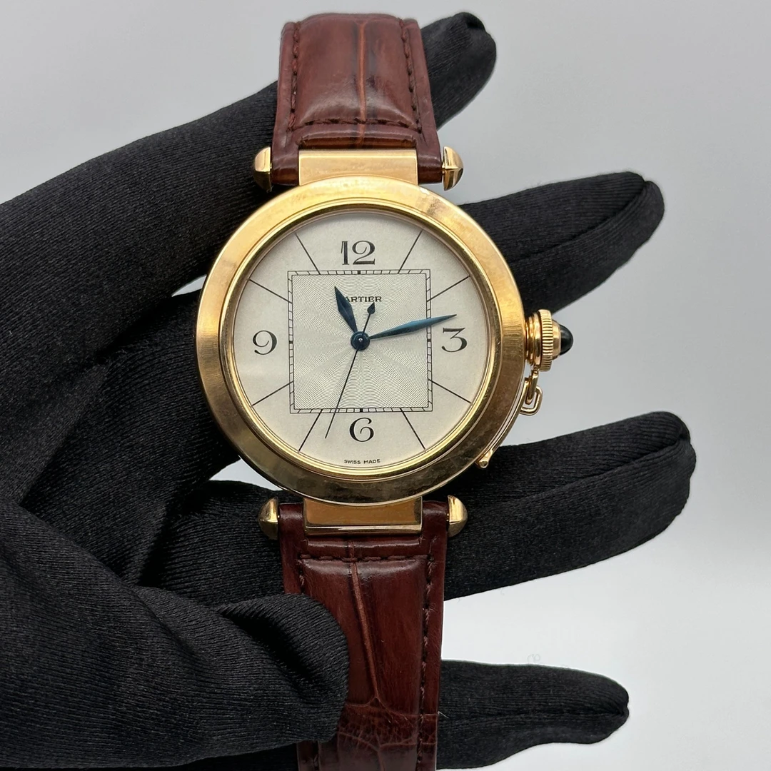95新 Cartier/卡地亚 帕莎系列W3019351 单表男士时尚经典名表