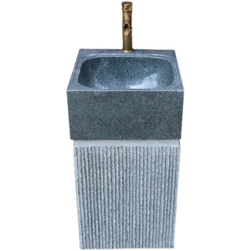 石雕大理石水池雕刻石头洗手盆室外别墅石材水池洗手台庭院摆件